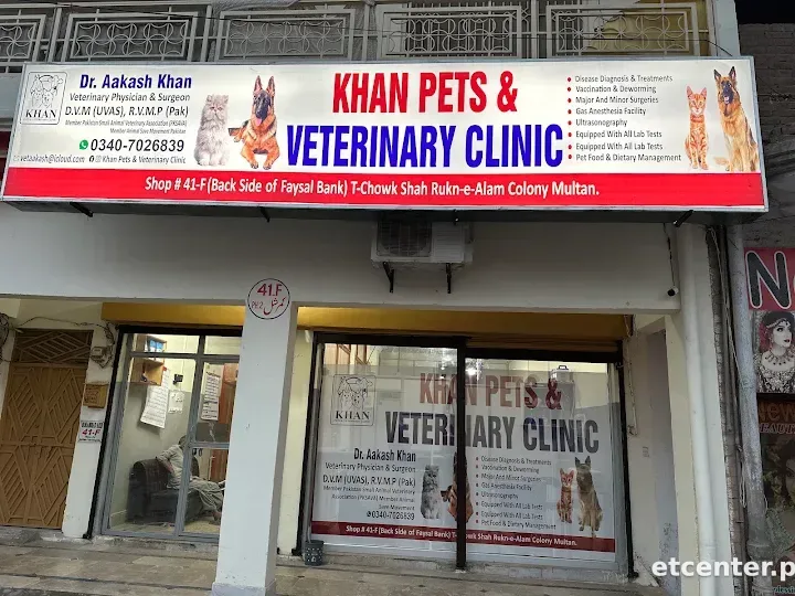Khan Pets & Veterinary Clinic Multan